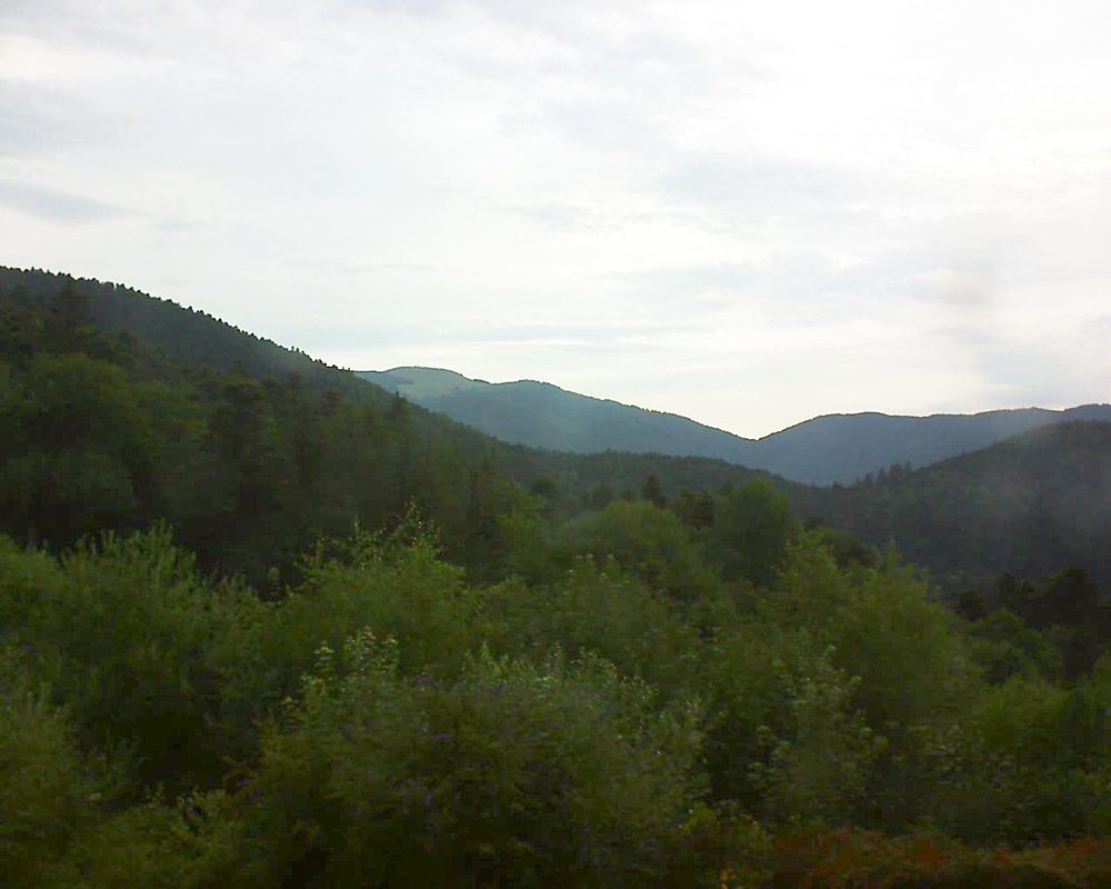 Le petit ballon vu depuis le Domaine Langmatt à Murbach le 04.07.2018 à 06:45 Le petit ballon (Alsace, Vosges) le 04.07.2018 à 06:45