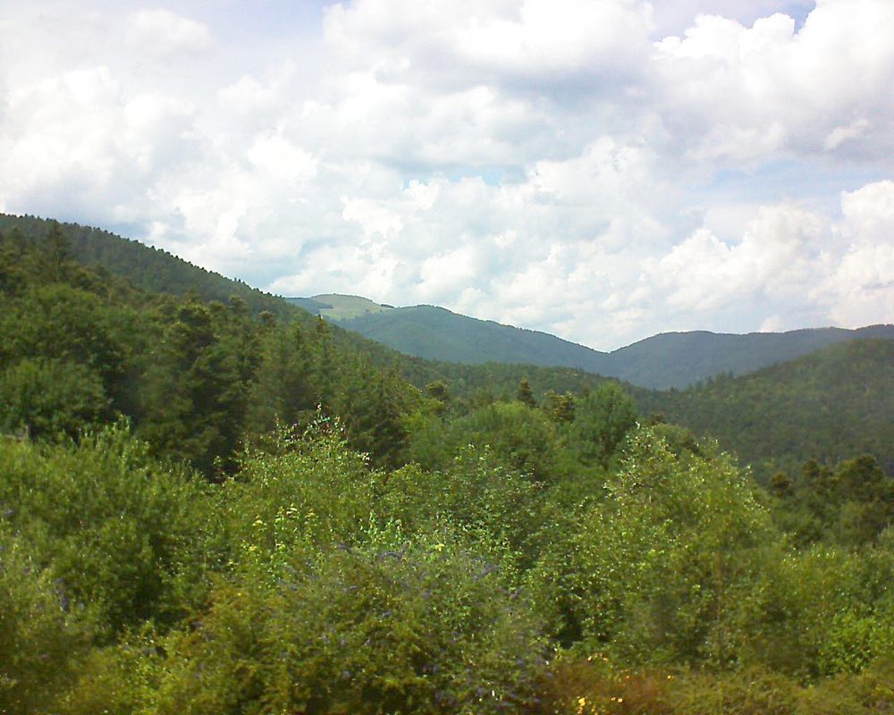 Le petit ballon vu depuis le Domaine Langmatt à Murbach le 04.07.2018 à 15:00 Le petit ballon (Alsace, Vosges) le 04.07.2018 à 15:00