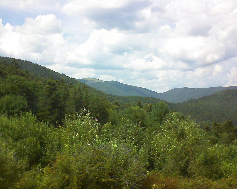 Le petit ballon vu depuis le Domaine Langmatt à Murbach le 04.07.2018 à 15:45 Le petit ballon (Alsace, Vosges) le 04.07.2018 à 15:45