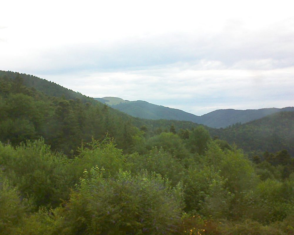 Le petit ballon vu depuis le Domaine Langmatt à Murbach le 05.07.2018 à 08:15 Le petit ballon (Alsace, Vosges) le 05.07.2018 à 08:15