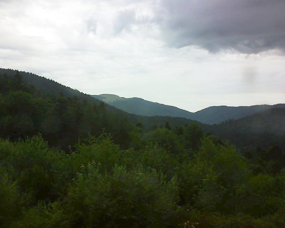 Le petit ballon vu depuis le Domaine Langmatt à Murbach le 05.07.2018 à 09:45 Le petit ballon (Alsace, Vosges) le 05.07.2018 à 09:45