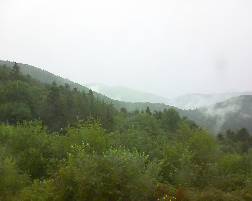 Le petit ballon vu depuis le Domaine Langmatt à Murbach le 05.07.2018 à 10:45 Le petit ballon (Alsace, Vosges) le 05.07.2018 à 10:45