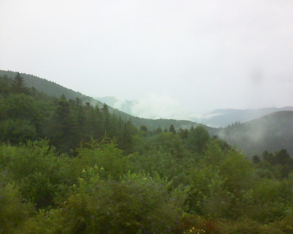 Le petit ballon vu depuis le Domaine Langmatt à Murbach le 05.07.2018 à 11:15 Le petit ballon (Alsace, Vosges) le 05.07.2018 à 11:15