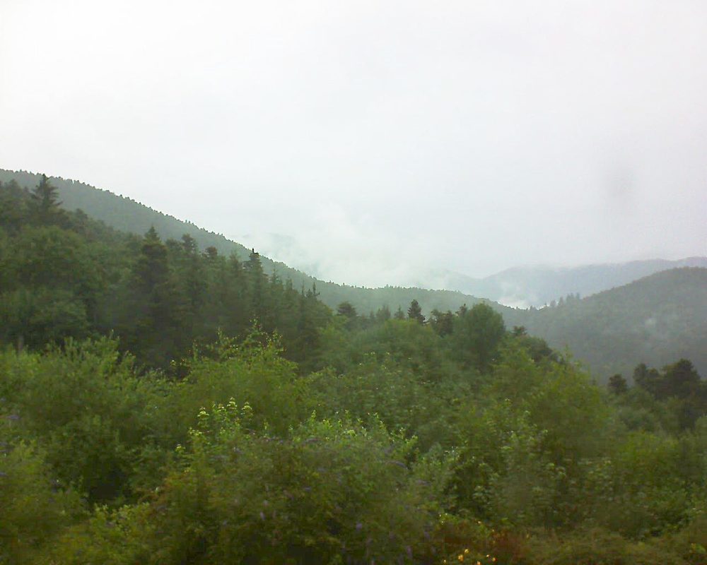 Le petit ballon vu depuis le Domaine Langmatt à Murbach le 05.07.2018 à 11:30 Le petit ballon (Alsace, Vosges) le 05.07.2018 à 11:30
