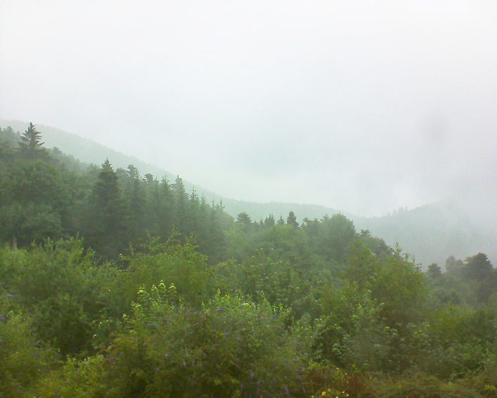 Le petit ballon vu depuis le Domaine Langmatt à Murbach le 05.07.2018 à 14:00 Le petit ballon (Alsace, Vosges) le 05.07.2018 à 14:00