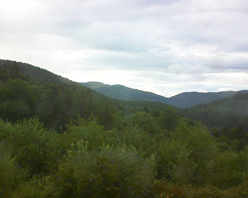 Le petit ballon vu depuis le Domaine Langmatt à Murbach le 05.07.2018 à 20:30 Le petit ballon (Alsace, Vosges) le 05.07.2018 à 20:30