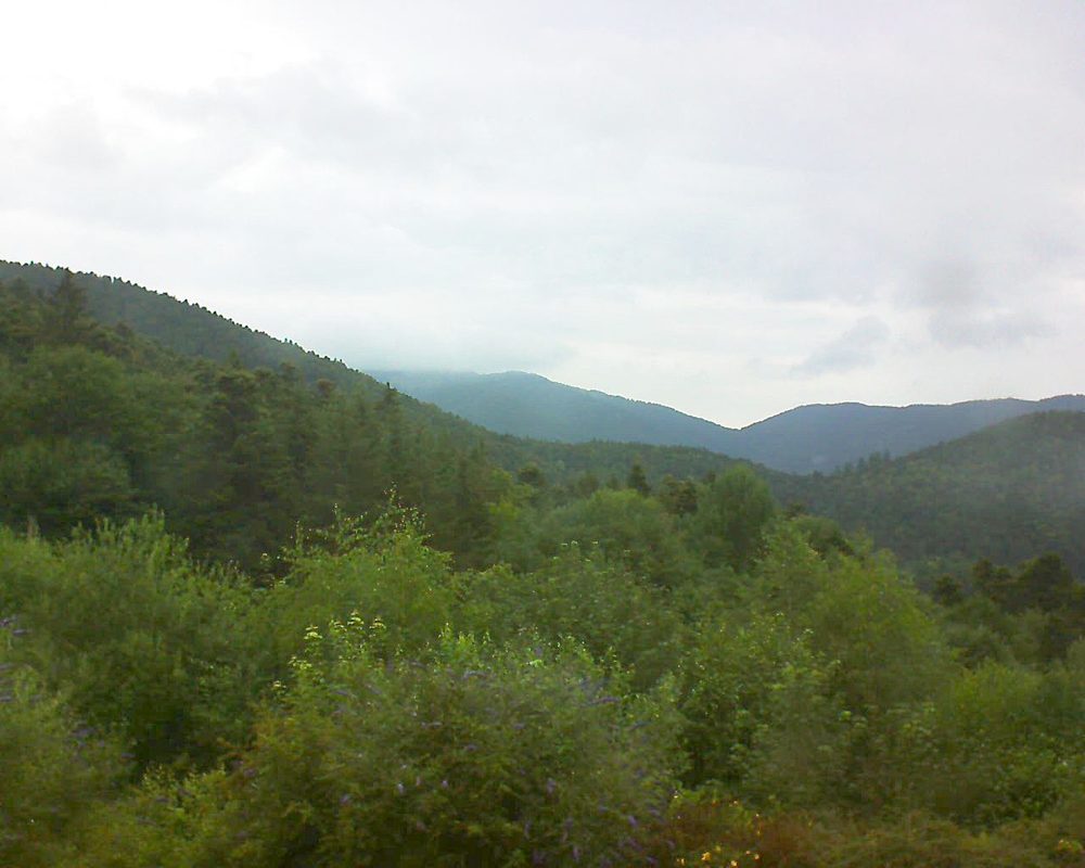 Le petit ballon vu depuis le Domaine Langmatt à Murbach le 06.07.2018 à 08:00 Le petit ballon (Alsace, Vosges) le 06.07.2018 à 08:00
