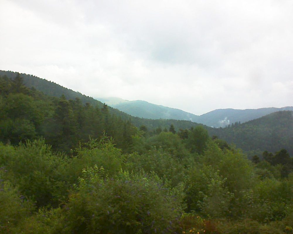 Le petit ballon vu depuis le Domaine Langmatt à Murbach le 06.07.2018 à 09:15 Le petit ballon (Alsace, Vosges) le 06.07.2018 à 09:15