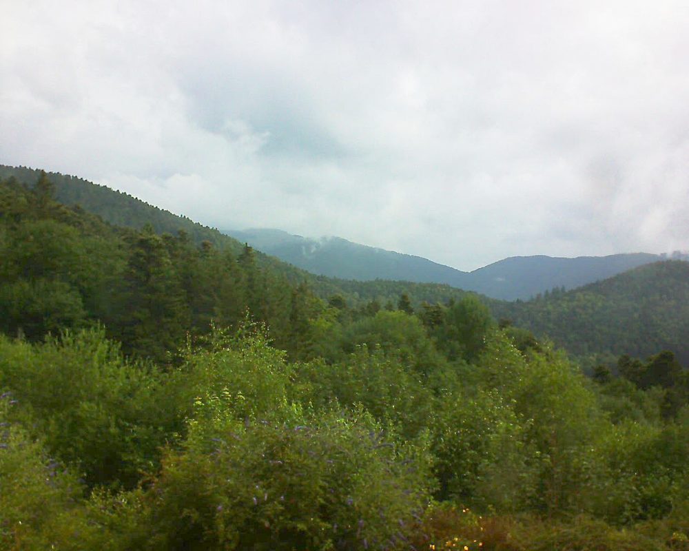 Le petit ballon vu depuis le Domaine Langmatt à Murbach le 06.07.2018 à 09:30 Le petit ballon (Alsace, Vosges) le 06.07.2018 à 09:30