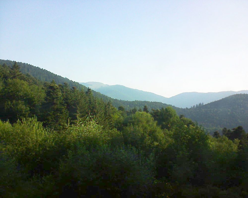 Le petit ballon vu depuis le Domaine Langmatt à Murbach le 07.07.2018 à 08:00 Le petit ballon (Alsace, Vosges) le 07.07.2018 à 08:00