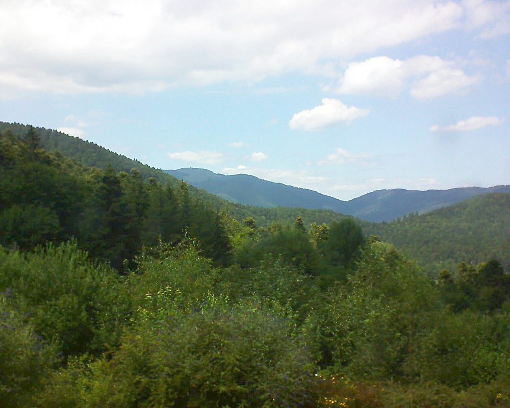 Le petit ballon vu depuis le Domaine Langmatt à Murbach le 08.07.2018 à 15:15 Le petit ballon (Alsace, Vosges) le 08.07.2018 à 15:15