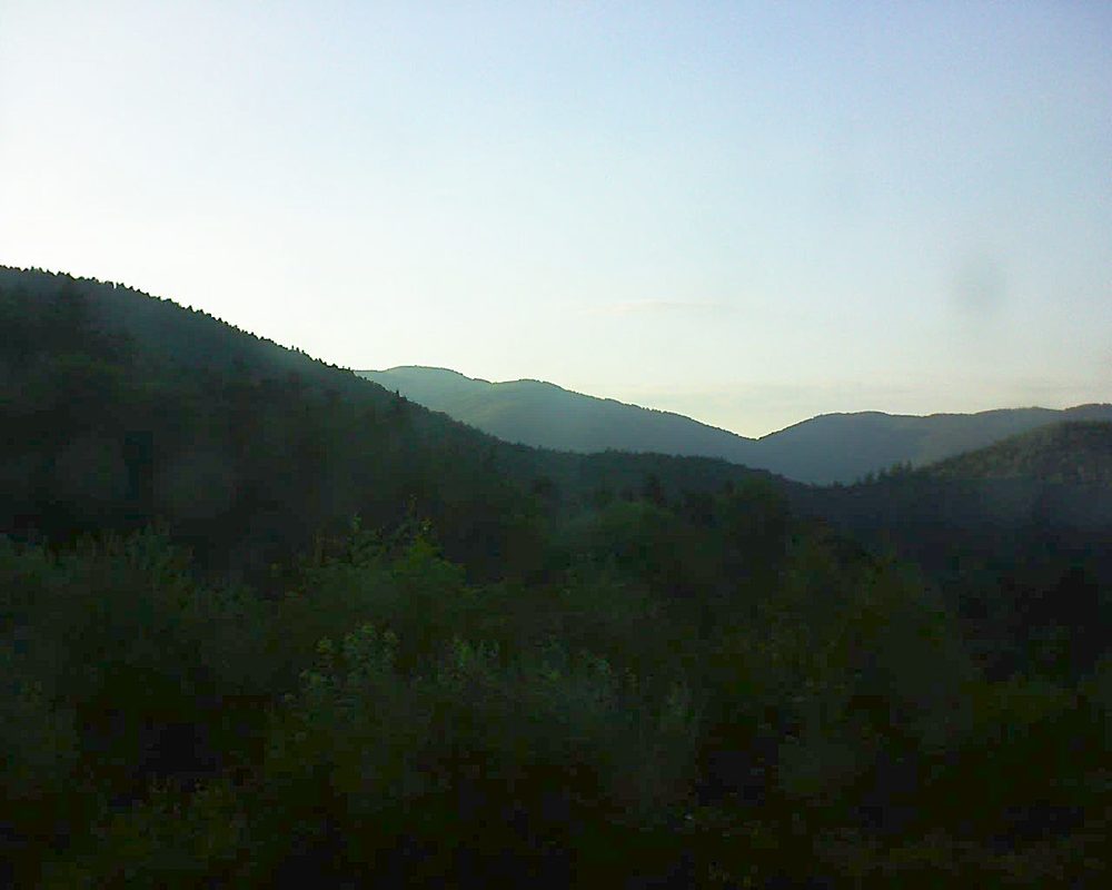 Le petit ballon vu depuis le Domaine Langmatt à Murbach le 08.07.2018 à 20:30 Le petit ballon (Alsace, Vosges) le 08.07.2018 à 20:30
