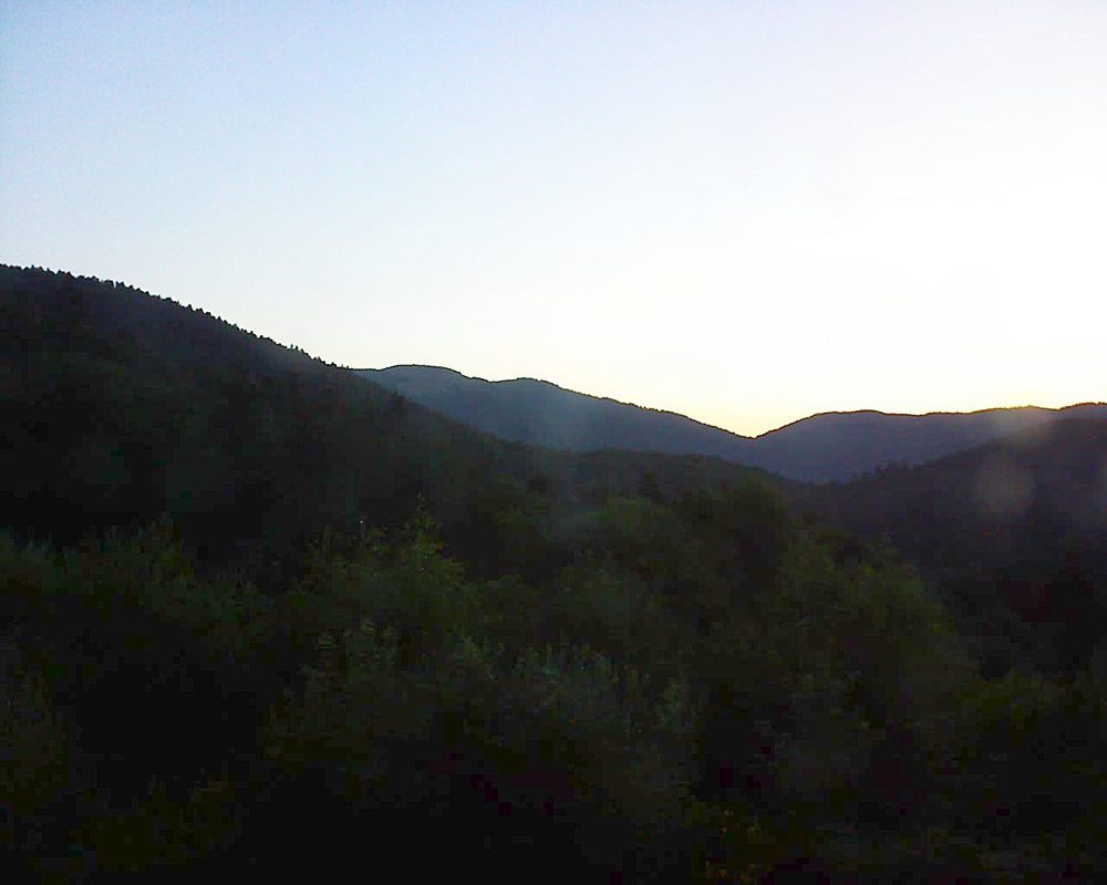 Le petit ballon vu depuis le Domaine Langmatt à Murbach le 09.07.2018 à 05:30 Le petit ballon (Alsace, Vosges) le 09.07.2018 à 05:30