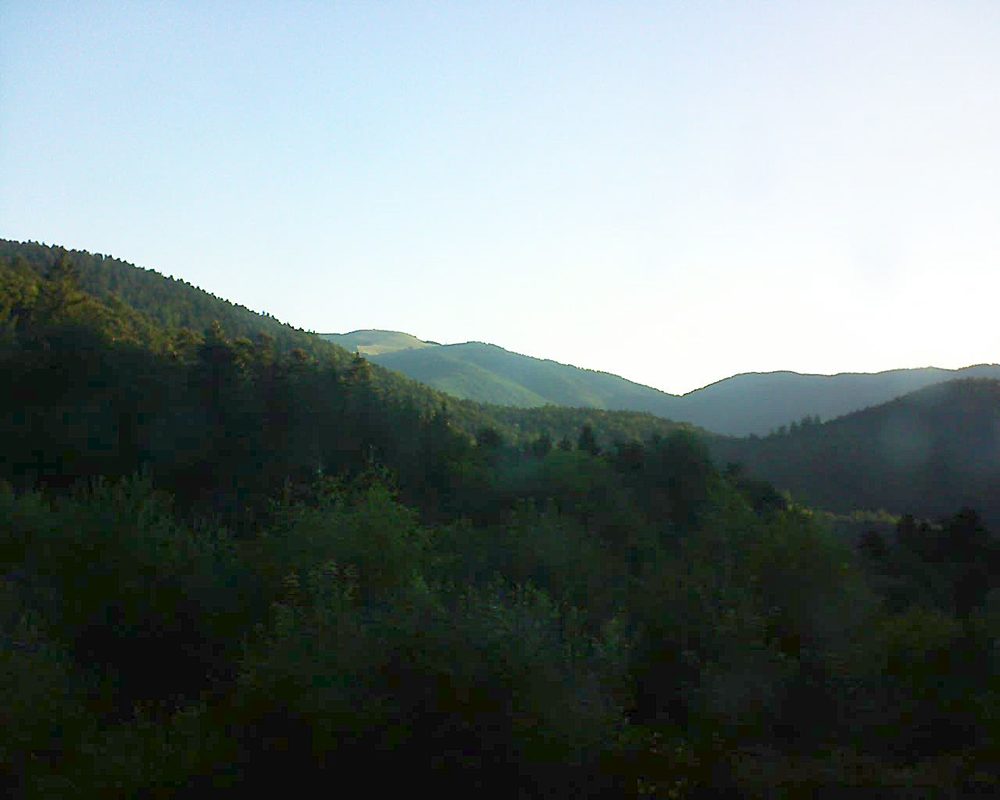 Le petit ballon vu depuis le Domaine Langmatt à Murbach le 09.07.2018 à 06:45 Le petit ballon (Alsace, Vosges) le 09.07.2018 à 06:45