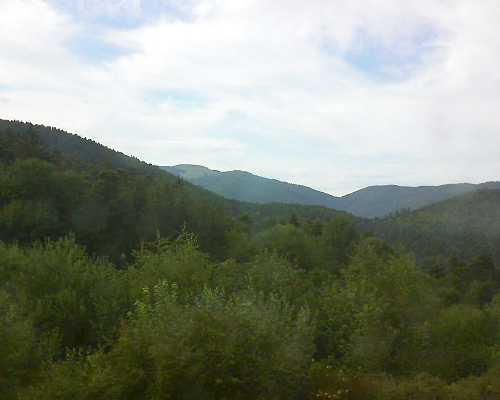 Le petit ballon vu depuis le Domaine Langmatt à Murbach le 09.07.2018 à 18:00 Le petit ballon (Alsace, Vosges) le 09.07.2018 à 18:00
