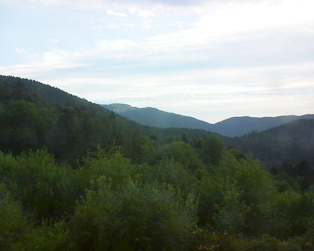 Le petit ballon vu depuis le Domaine Langmatt à Murbach le 10.07.2018 à 06:30 Le petit ballon (Alsace, Vosges) le 10.07.2018 à 06:30