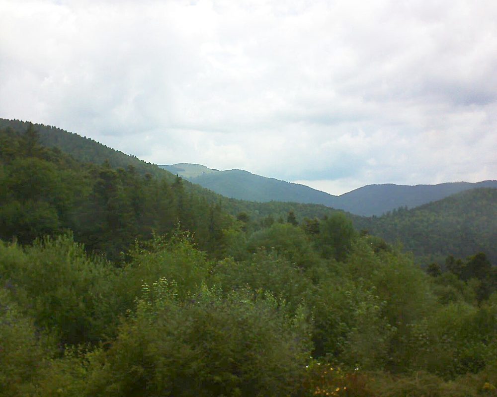 Le petit ballon vu depuis le Domaine Langmatt à Murbach le 10.07.2018 à 11:15 Le petit ballon (Alsace, Vosges) le 10.07.2018 à 11:15