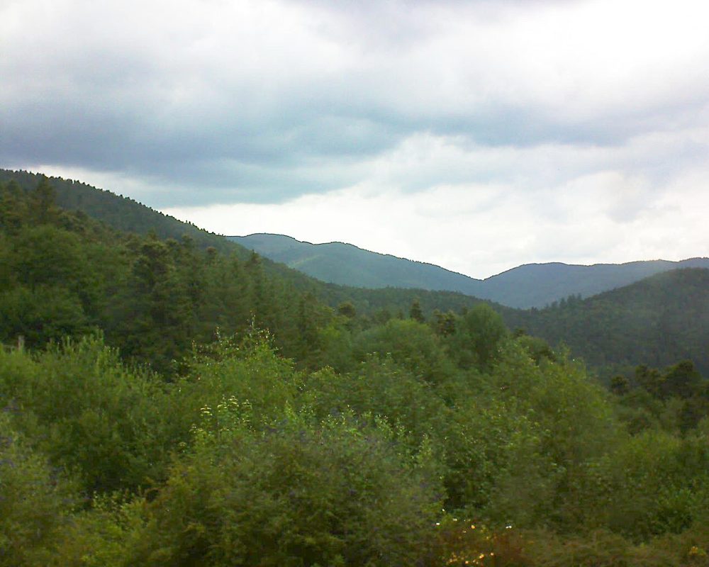 Le petit ballon vu depuis le Domaine Langmatt à Murbach le 10.07.2018 à 13:00 Le petit ballon (Alsace, Vosges) le 10.07.2018 à 13:00
