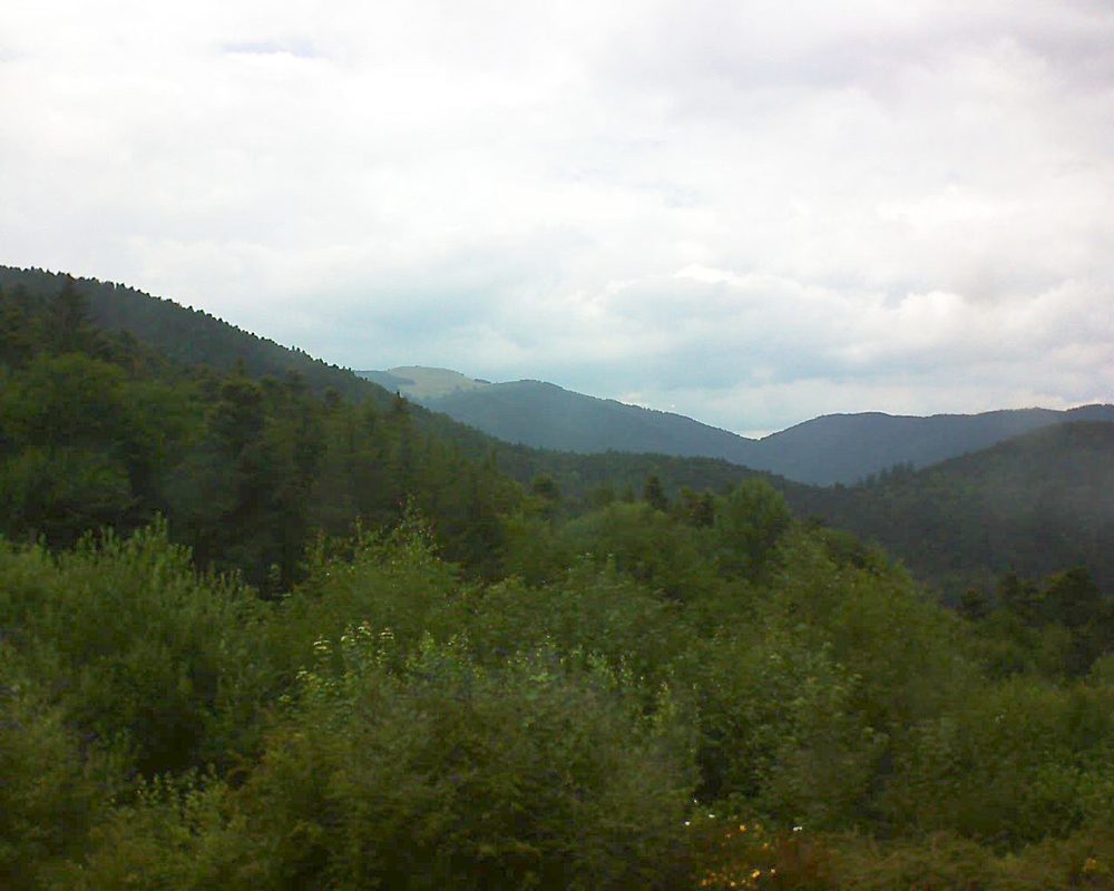 Le petit ballon vu depuis le Domaine Langmatt à Murbach le 10.07.2018 à 15:30 Le petit ballon (Alsace, Vosges) le 10.07.2018 à 15:30
