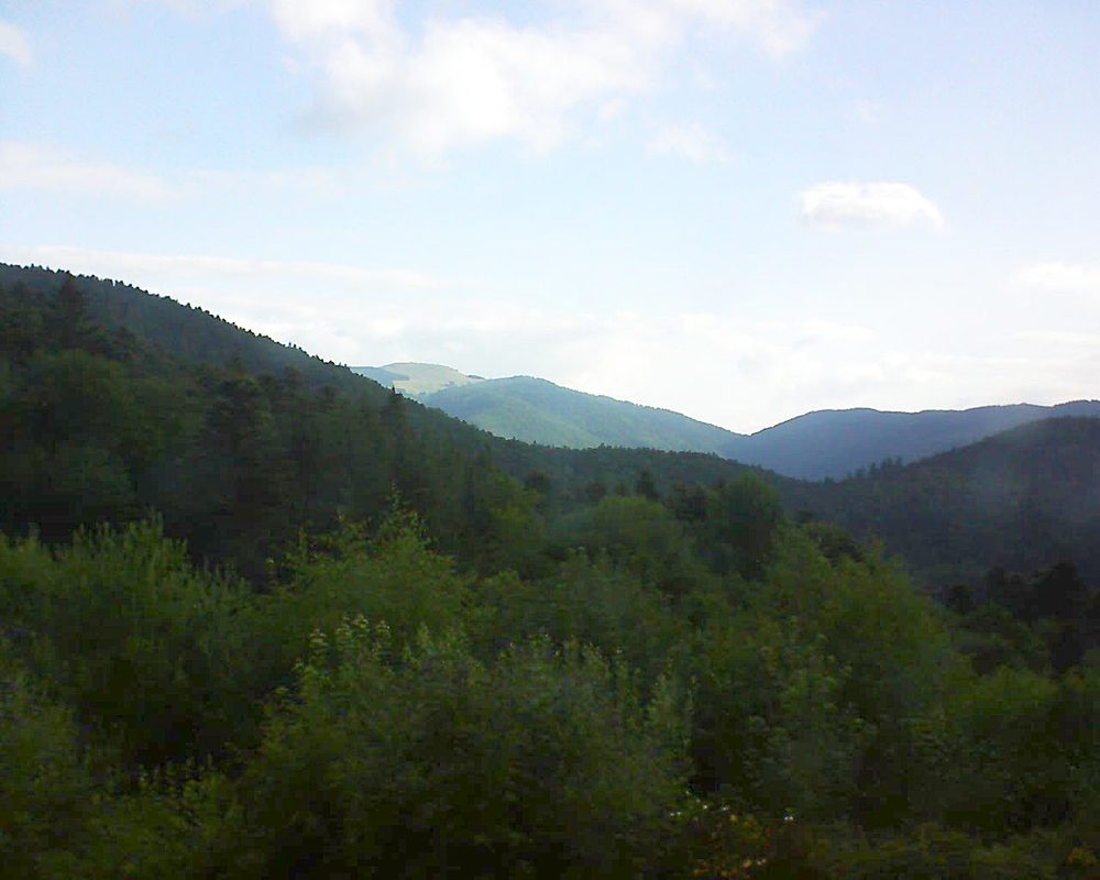 Le petit ballon vu depuis le Domaine Langmatt à Murbach le 11.07.2018 à 08:00 Le petit ballon (Alsace, Vosges) le 11.07.2018 à 08:00