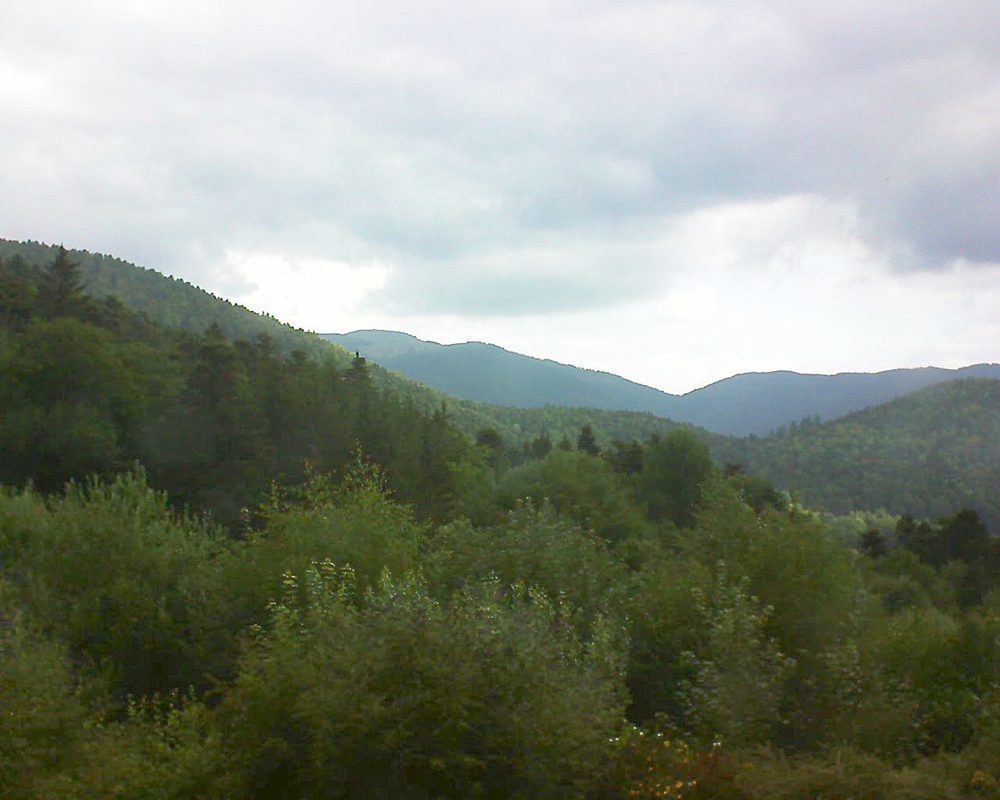 Le petit ballon vu depuis le Domaine Langmatt à Murbach le 11.07.2018 à 10:00 Le petit ballon (Alsace, Vosges) le 11.07.2018 à 10:00