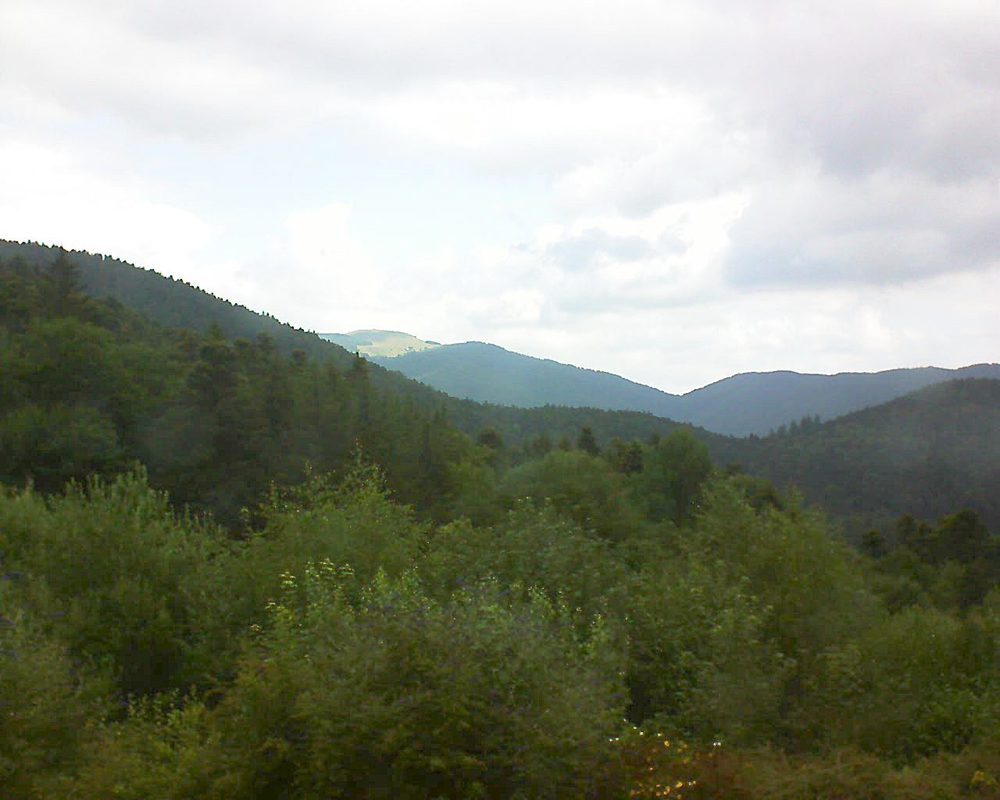 Le petit ballon vu depuis le Domaine Langmatt à Murbach le 11.07.2018 à 10:15 Le petit ballon (Alsace, Vosges) le 11.07.2018 à 10:15