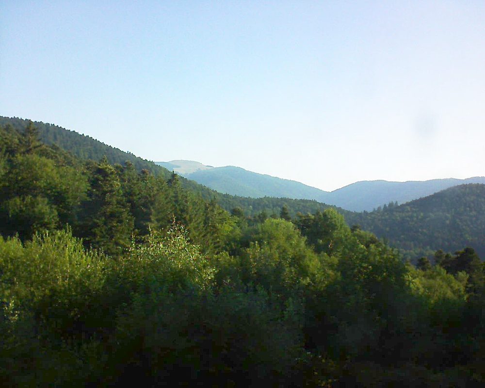 Le petit ballon vu depuis le Domaine Langmatt à Murbach le 12.07.2018 à 08:15 Le petit ballon (Alsace, Vosges) le 12.07.2018 à 08:15