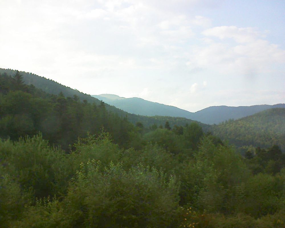 Le petit ballon vu depuis le Domaine Langmatt à Murbach le 12.07.2018 à 19:30 Le petit ballon (Alsace, Vosges) le 12.07.2018 à 19:30