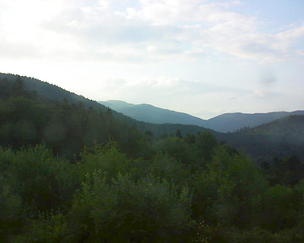 Le petit ballon vu depuis le Domaine Langmatt à Murbach le 12.07.2018 à 20:15 Le petit ballon (Alsace, Vosges) le 12.07.2018 à 20:15