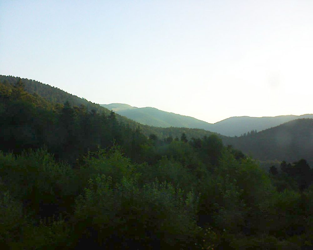 Le petit ballon vu depuis le Domaine Langmatt à Murbach le 13.07.2018 à 06:45 Le petit ballon (Alsace, Vosges) le 13.07.2018 à 06:45