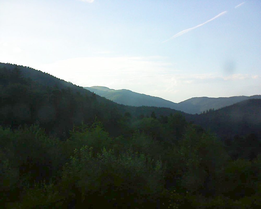 Le petit ballon vu depuis le Domaine Langmatt à Murbach le 13.07.2018 à 20:00 Le petit ballon (Alsace, Vosges) le 13.07.2018 à 20:00