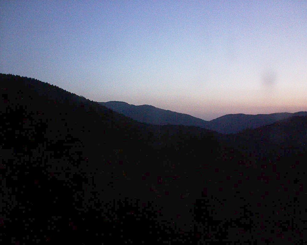 Le petit ballon vu depuis le Domaine Langmatt à Murbach le 14.07.2018 à 05:15 Le petit ballon (Alsace, Vosges) le 14.07.2018 à 05:15
