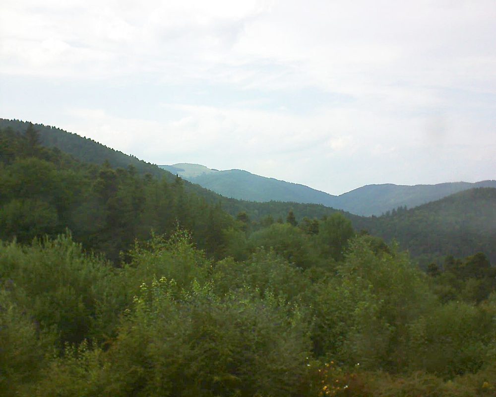 Le petit ballon vu depuis le Domaine Langmatt à Murbach le 14.07.2018 à 17:00 Le petit ballon (Alsace, Vosges) le 14.07.2018 à 17:00
