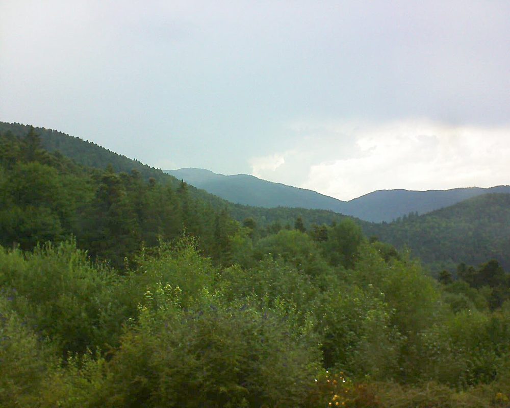 Le petit ballon vu depuis le Domaine Langmatt à Murbach le 15.07.2018 à 14:00 Le petit ballon (Alsace, Vosges) le 15.07.2018 à 14:00
