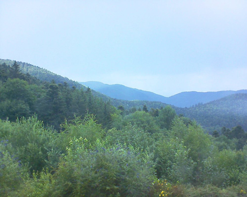 Le petit ballon vu depuis le Domaine Langmatt à Murbach le 15.07.2018 à 14:45 Le petit ballon (Alsace, Vosges) le 15.07.2018 à 14:45