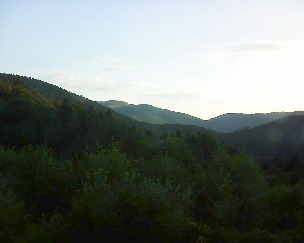 Le petit ballon vu depuis le Domaine Langmatt à Murbach le 16.07.2018 à 06:45 Le petit ballon (Alsace, Vosges) le 16.07.2018 à 06:45
