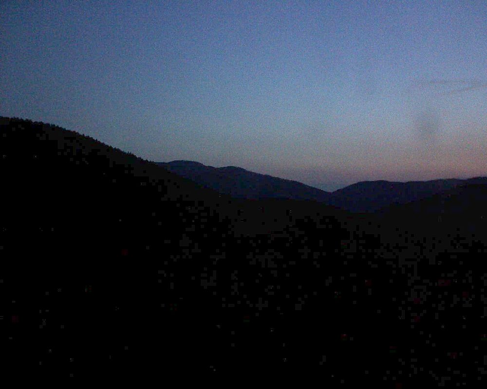 Le petit ballon vu depuis le Domaine Langmatt à Murbach le 17.07.2018 à 05:15 Le petit ballon (Alsace, Vosges) le 17.07.2018 à 05:15