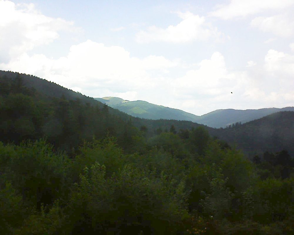 Le petit ballon vu depuis le Domaine Langmatt à Murbach le 17.07.2018 à 14:15 Le petit ballon (Alsace, Vosges) le 17.07.2018 à 14:15