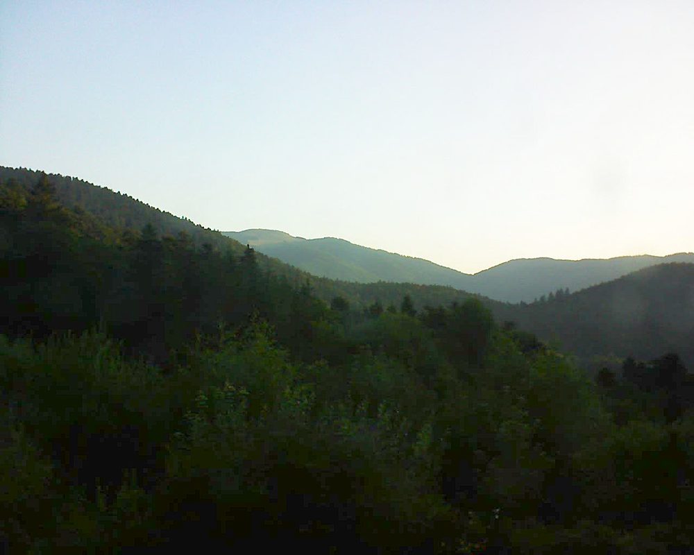Le petit ballon vu depuis le Domaine Langmatt à Murbach le 18.07.2018 à 06:45 Le petit ballon (Alsace, Vosges) le 18.07.2018 à 06:45