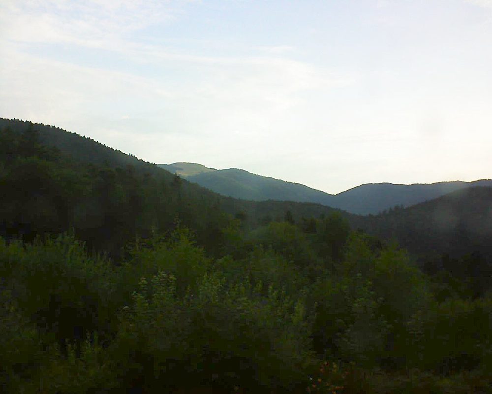 Le petit ballon vu depuis le Domaine Langmatt à Murbach le 19.07.2018 à 07:15 Le petit ballon (Alsace, Vosges) le 19.07.2018 à 07:15