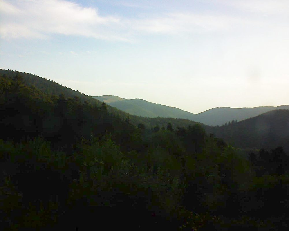 Le petit ballon vu depuis le Domaine Langmatt à Murbach le 20.07.2018 à 07:00 Le petit ballon (Alsace, Vosges) le 20.07.2018 à 07:00