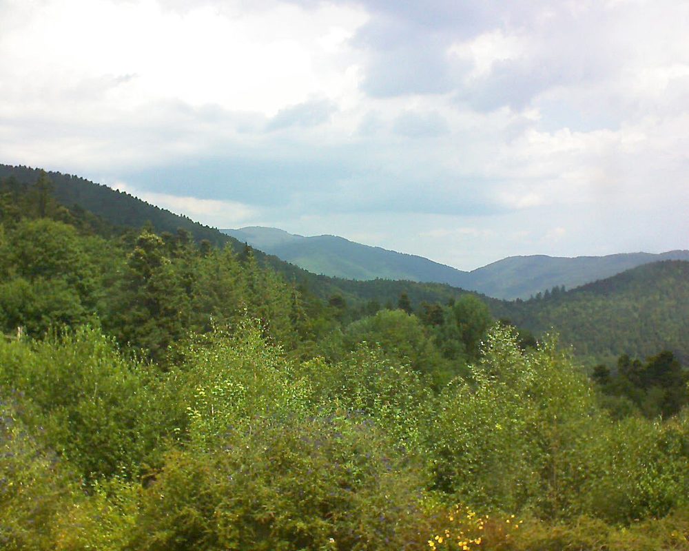 Le petit ballon vu depuis le Domaine Langmatt à Murbach le 20.07.2018 à 12:15 Le petit ballon (Alsace, Vosges) le 20.07.2018 à 12:15