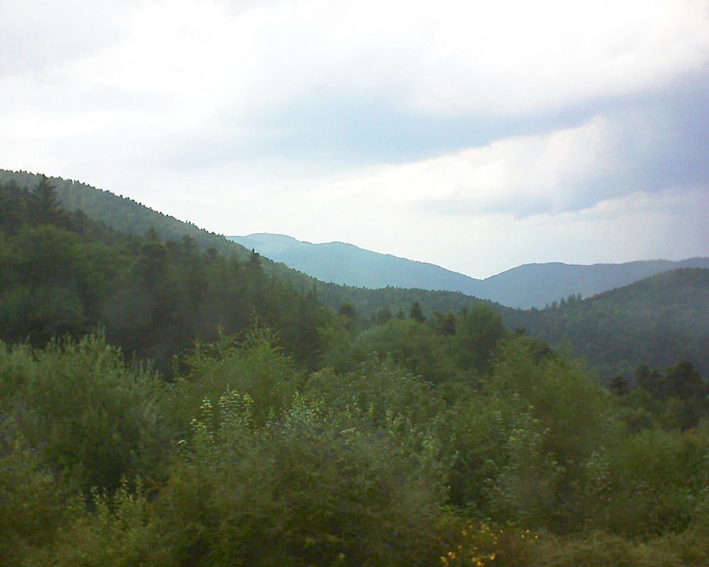 Le petit ballon vu depuis le Domaine Langmatt à Murbach le 20.07.2018 à 15:00 Le petit ballon (Alsace, Vosges) le 20.07.2018 à 15:00