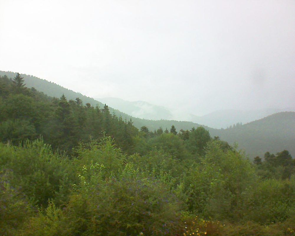 Le petit ballon vu depuis le Domaine Langmatt à Murbach le 21.07.2018 à 13:00 Le petit ballon (Alsace, Vosges) le 21.07.2018 à 13:00