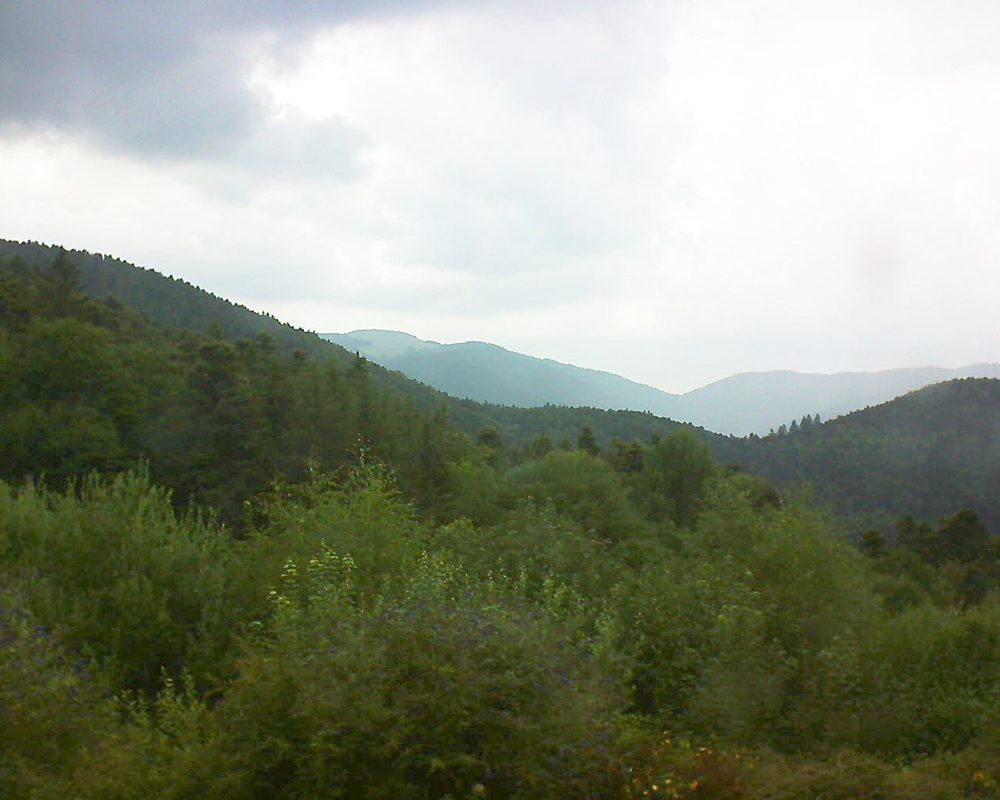 Le petit ballon vu depuis le Domaine Langmatt à Murbach le 22.07.2018 à 14:30 Le petit ballon (Alsace, Vosges) le 22.07.2018 à 14:30