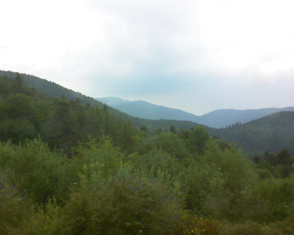 Le petit ballon vu depuis le Domaine Langmatt à Murbach le 22.07.2018 à 15:00 Le petit ballon (Alsace, Vosges) le 22.07.2018 à 15:00