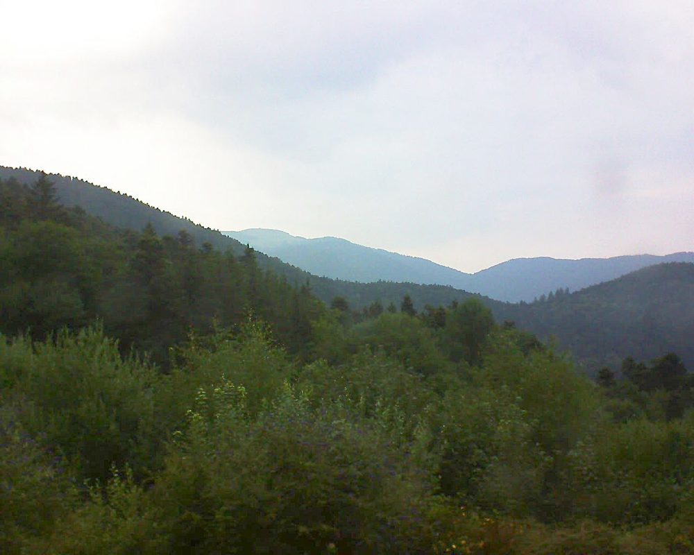 Le petit ballon vu depuis le Domaine Langmatt à Murbach le 22.07.2018 à 20:15 Le petit ballon (Alsace, Vosges) le 22.07.2018 à 20:15