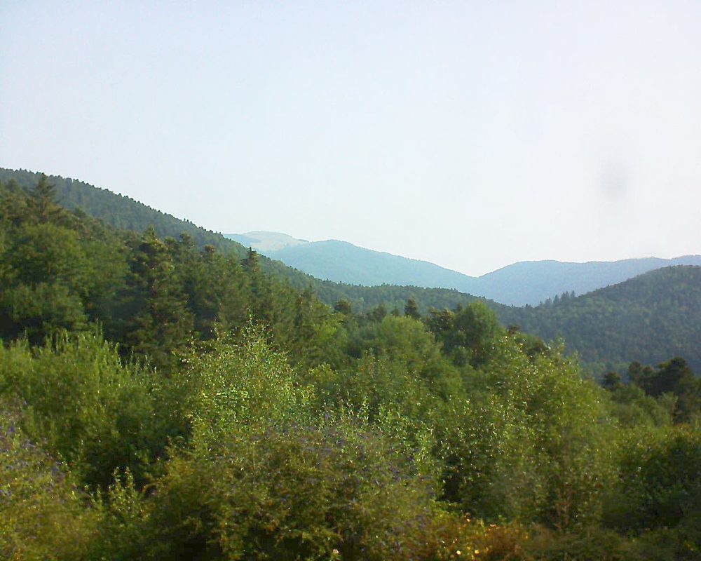 Le petit ballon vu depuis le Domaine Langmatt à Murbach le 23.07.2018 à 09:30 Le petit ballon (Alsace, Vosges) le 23.07.2018 à 09:30