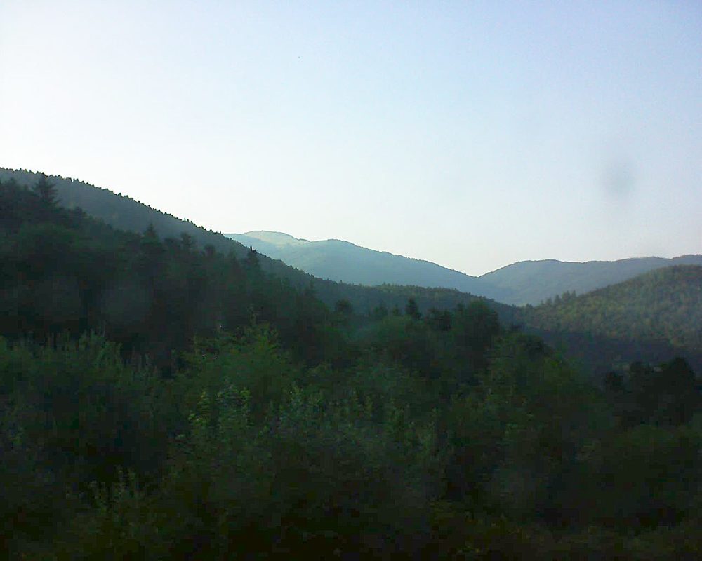 Le petit ballon vu depuis le Domaine Langmatt à Murbach le 23.07.2018 à 19:30 Le petit ballon (Alsace, Vosges) le 23.07.2018 à 19:30