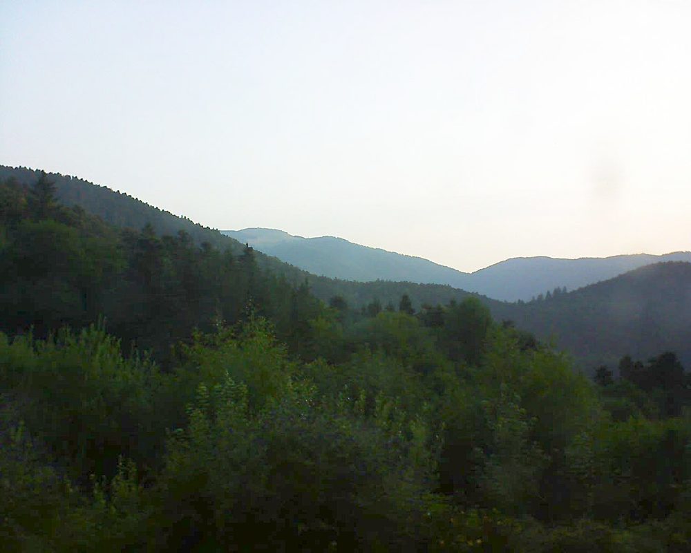 Le petit ballon vu depuis le Domaine Langmatt à Murbach le 25.07.2018 à 06:45 Le petit ballon (Alsace, Vosges) le 25.07.2018 à 06:45